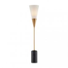 Martini_Currey lampa stołowa E14 7W czarna/szczotkowany mosiądz